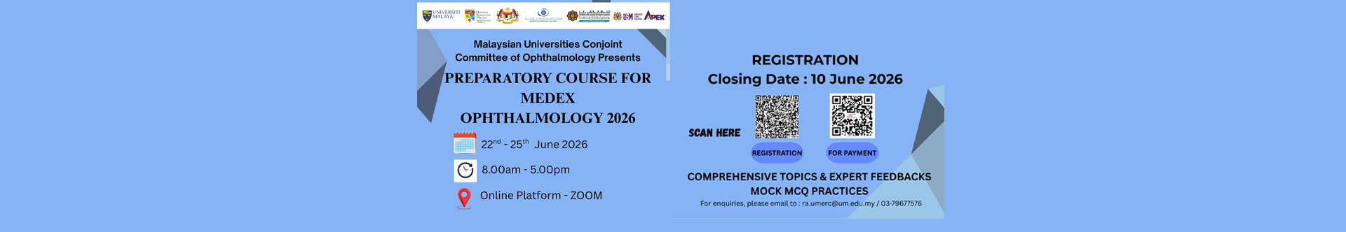 Preparatory Course for MedEx Ophthalmology